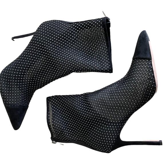 Veronica Beard Lisa Rhinestone Mesh Booties - Picture 5 of 12
